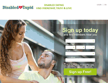 Tablet Screenshot of disabledcupid.com