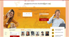 Desktop Screenshot of disabledsouthwest.disabledcupid.com